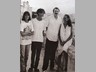 Carlo Cego con i figli Giacinta e Francesco e la moglie Paola, estate 1992
