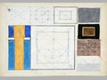 La Torre del Mangia, 1965, tecnica mista su carta, cm 35x50