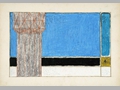 La Torre del Mangia, 1965, tecnica mista su carta, cm 35x50