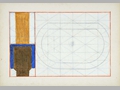 La Torre del Mangia, 1965, tecnica mista su carta, cm 35x50