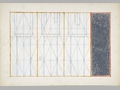La Torre del Mangia, 1965, tecnica mista su carta, cm 35x50