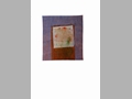 Senza titolo, 1991, acrilico e foglia d'argento su carta, cm 35x25 