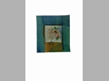 Senza titolo, 1991, acrilico e foglia d'argento su carta, cm 35x25 