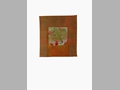 Senza titolo, 1991, acrilico e foglia d'argento su carta, cm 35x25 