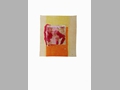 Senza titolo, 1991, acrilico e foglia d'argento su carta, cm 35x25 