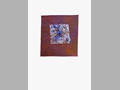 M I 93, 1993, acrilico e foglia d'argento su carta, cm 35x25