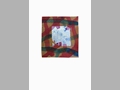 Senza titolo, 1997, acrilico e foglia d'argento su carta, cm 35x25