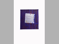 Senza titolo, 1997, acrilico e foglia d'argento su carta, cm 35x25
