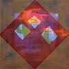 Senza titolo, 1990 ca, acrilico su tela, cm 100x100