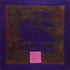 Senza titolo, 1990 ca, acrilico e foglia d'argento su tela, cm 100x100