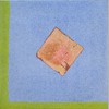 Senza titolo, anni novanta, acrilico e foglia d'argento su tela, cm 30x30