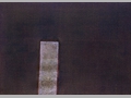 Notturno Otranto, 1993, acrilico e foglia d'argento su tela, cm 50x70